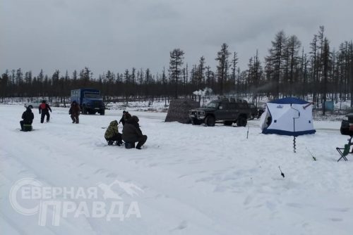 Зимняя рыбалка, озеро Соколанда, март 2023 г. Фото предоставлено Игорем Кузнецовы