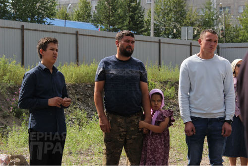Освящение места под строительство храма, 15 августа 2023 г. Фото службы новостей «СП»