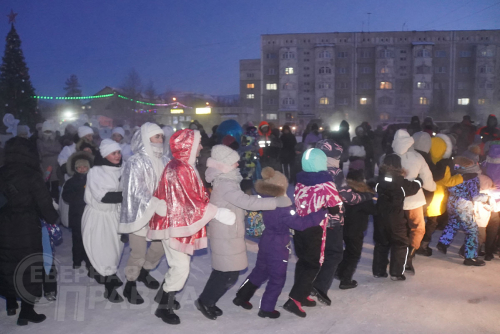 Ледовый городок, декабрь 2023 г. Фото Екатерины Поздеевой