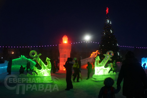 Ледовый городок, декабрь 2023 г. Фото Екатерины Поздеевой
