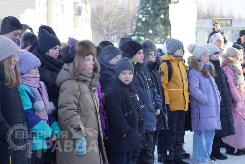 Акция «Навечно в памяти народной непокорённый Ленинград», январь 2024 г. Фото Екатерины Поздеевой