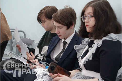 Детский конкурс чтецов, Новочарская СОШ, 16 февраля 2024 г. Фото Екатерины Поздеевой
