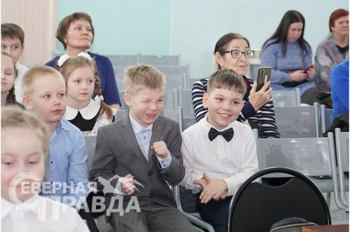 Детский конкурс чтецов, Новочарская СОШ, 16 февраля 2024 г. Фото Екатерины Поздеевой