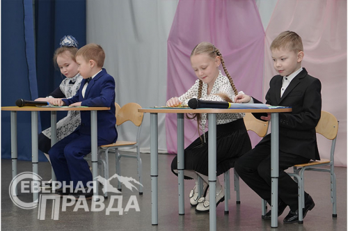 Детский конкурс чтецов, Новочарская СОШ, 16 февраля 2024 г. Фото Екатерины Поздеевой