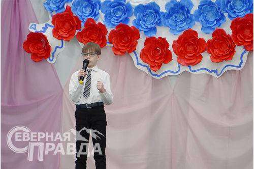 Детский конкурс чтецов, Новочарская СОШ, 16 февраля 2024 г. Фото Екатерины Поздеевой