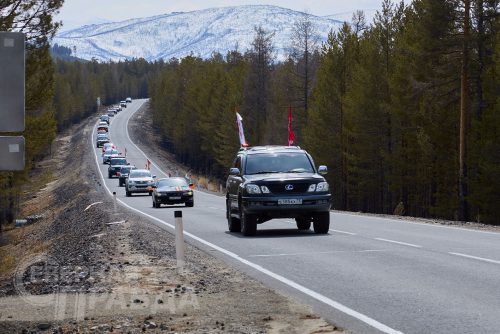 Автопробег «Вахта Памяти. Сыны Победы», 3 мая 2025 г. Фото службы новостей «СП».
