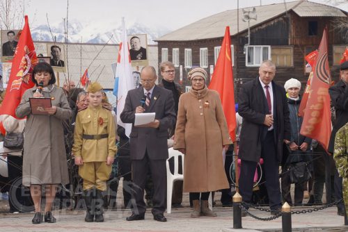 Торжественный митинг, Чара, 9 мая 2025 г. Фото Екатерины Поздеевой