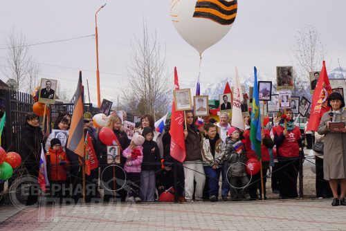 Торжественный митинг, Чара, 9 мая 2025 г. Фото Екатерины Поздеевой