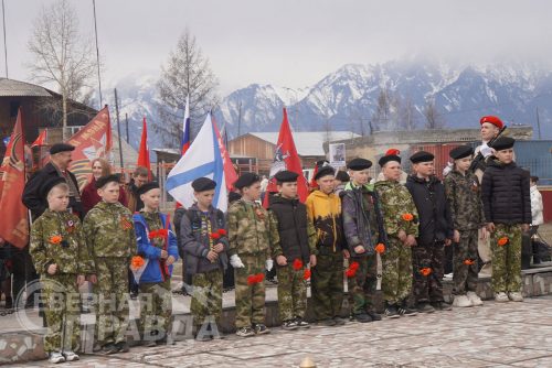 Торжественный митинг, Чара, 9 мая 2025 г. Фото Екатерины Поздеевой