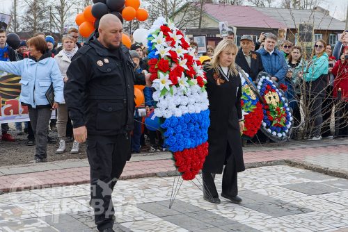 Торжественный митинг, Чара, 9 мая 2025 г. Фото службы новостей «СП»