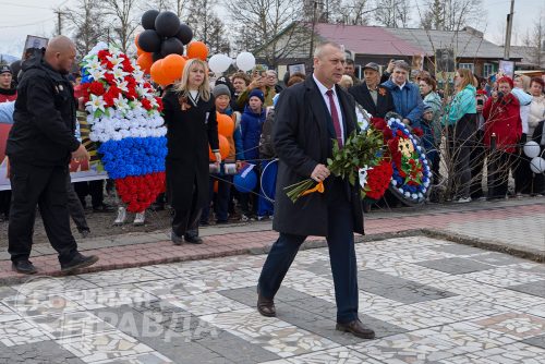 Торжественный митинг, Чара, 9 мая 2025 г. Фото службы новостей «СП»