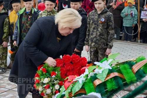 Торжественный митинг, Чара, 9 мая 2025 г. Фото службы новостей «СП»