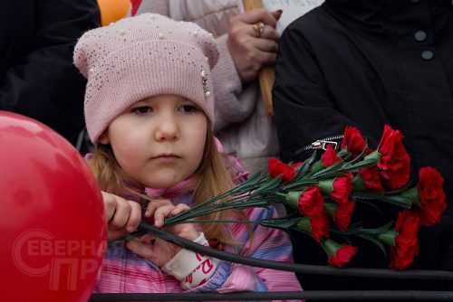Торжественный митинг, Чара, 9 мая 2025 г. Фото службы новостей «СП»