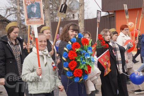 «Бессмертный полк», Чара, 9 мая 2025 г. Фото Екатерины Поздеевой