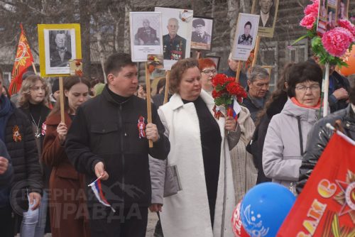 «Бессмертный полк», Чара, 9 мая 2025 г. Фото Екатерины Поздеевой