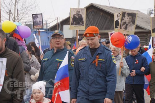 «Бессмертный полк», Чара, 9 мая 2025 г. Фото Екатерины Поздеевой