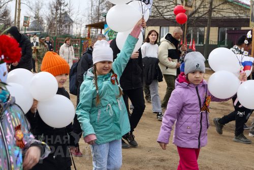 «Бессмертный полк», Чара, 9 мая 2025 г. Фото службы новостей «СП»