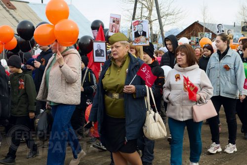 «Бессмертный полк», Чара, 9 мая 2025 г. Фото службы новостей «СП»