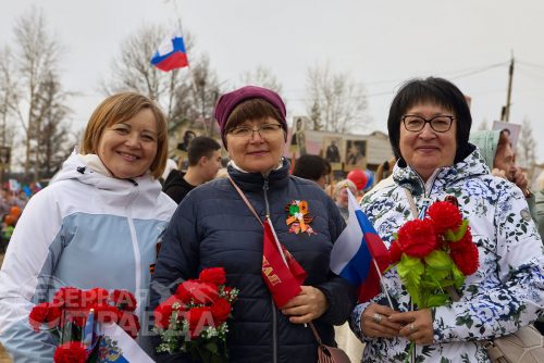 «Бессмертный полк», Чара, 9 мая 2025 г. Фото службы новостей «СП»