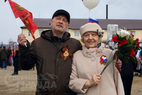 «Бессмертный полк», Чара, 9 мая 2025 г. Фото службы новостей «СП»
