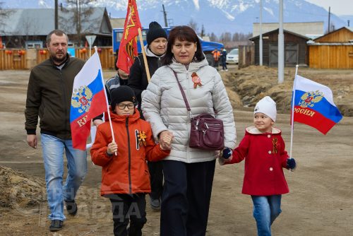 «Бессмертный полк», Чара, 9 мая 2025 г. Фото службы новостей «СП»