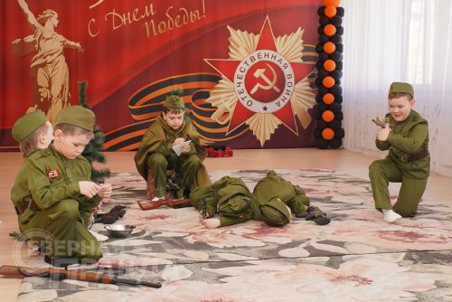 Праздник День Победы в детском саду «Берёзка», Новая Чара, 2025 г. Фото Екатерины Поздеевой