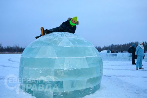 Ледовый городок, Чара, декабрь 2025 г. Фото службы новостей «СП»