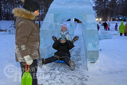 Ледовый городок, Чара, декабрь 2025 г. Фото службы новостей «СП»