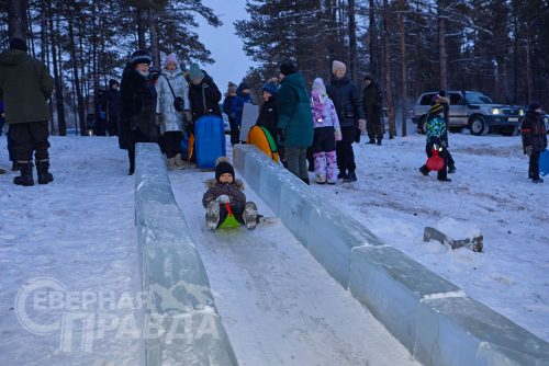 Ледовый городок, Чара, декабрь 2025 г. Фото службы новостей «СП»