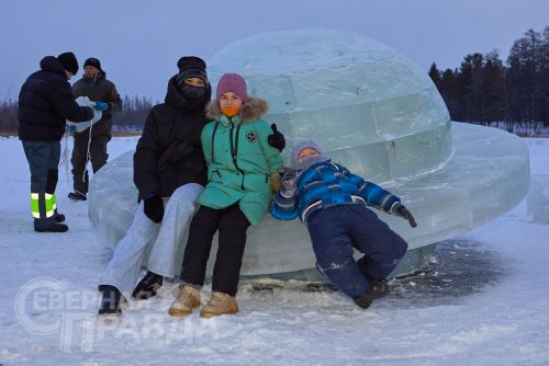 Ледовый городок, Чара, декабрь 2025 г. Фото службы новостей «СП»